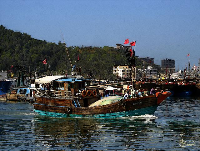 DSC13801.tif - Fishing Boats, Sanya, Hainan Provence, China